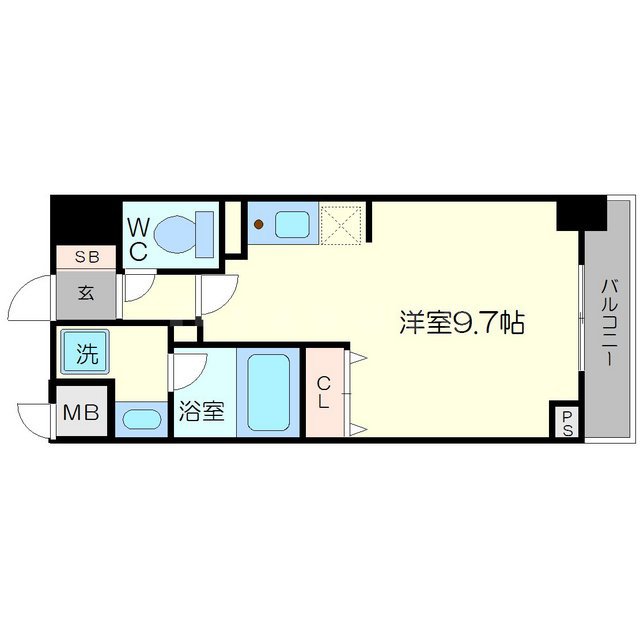 KDXレジデンス難波南の間取り