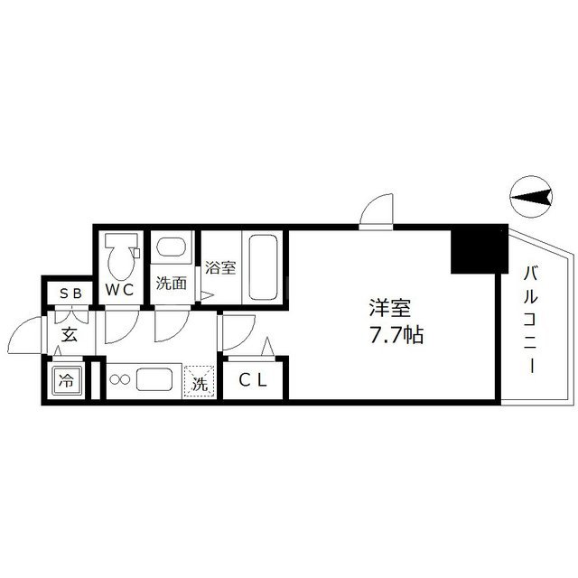ラピーヌ南堀江レジデンスの間取り