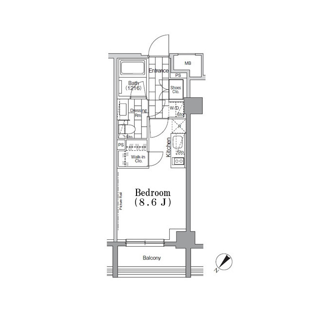 ONE ROOF FLAT TSUKISHIMAの間取り