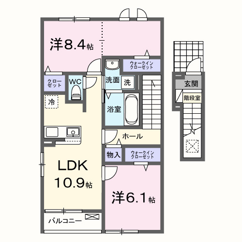 ニューライズOTSUNA Bの間取り