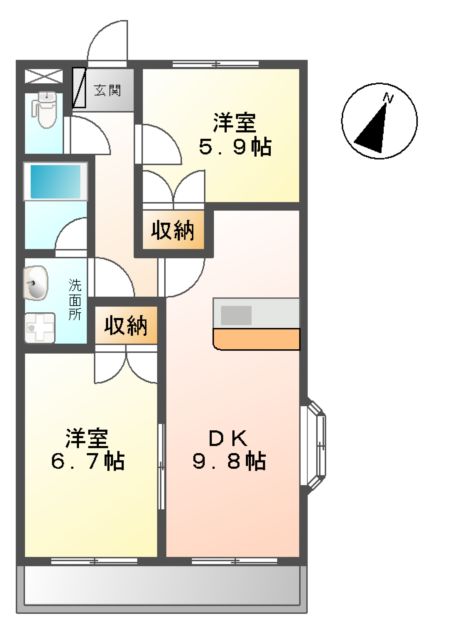 エクセル9の間取り