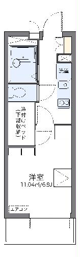 レオパレス岸町の間取り