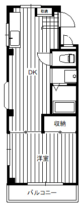 センターアイランドの間取り