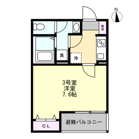 ベイルームリサータ相模原の間取り