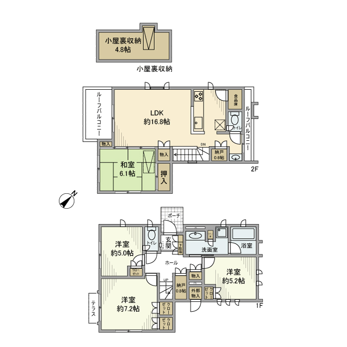 内藤戸建の間取り