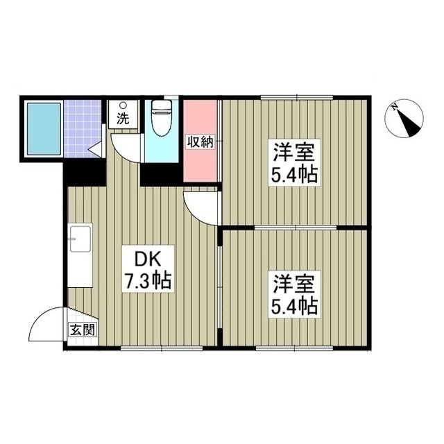 南柏パインヒル2号棟の間取り