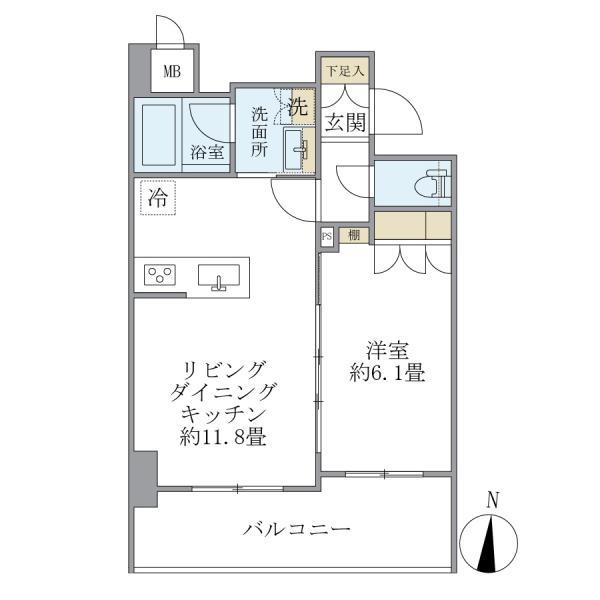レクシード両国駅前の間取り