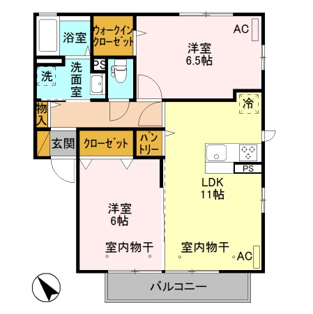 ジヴェルニー 003の間取り