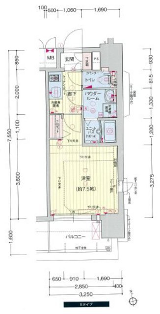 プレサンス玉造駅前の間取り