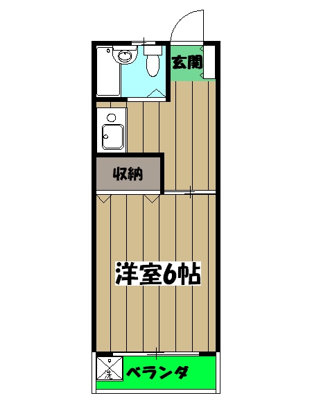 プリデ堀江の間取り