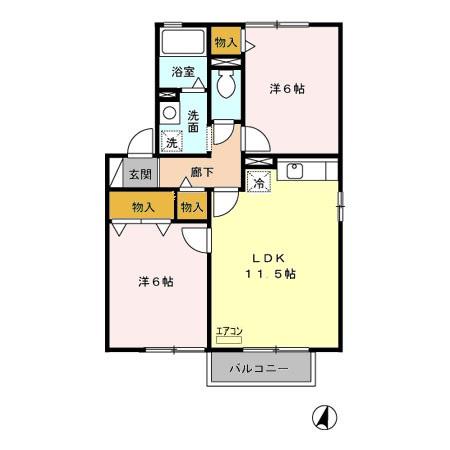 クレセントの間取り