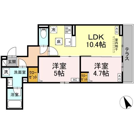 セレスティア赤羽の間取り