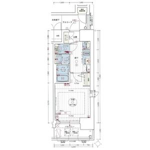 エステムコート名古屋新栄Ⅱアリーナ　の間取り