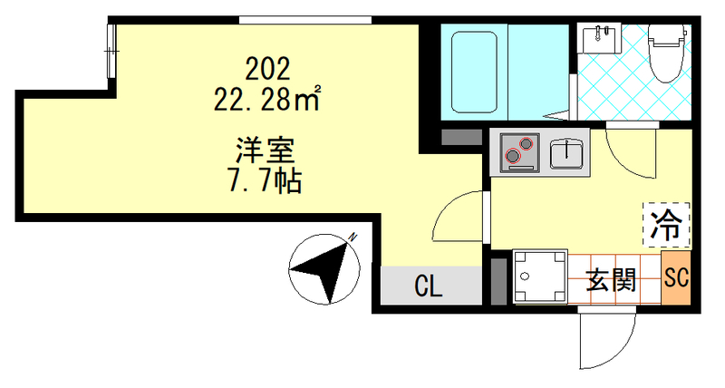 PUERTA東門前の間取り