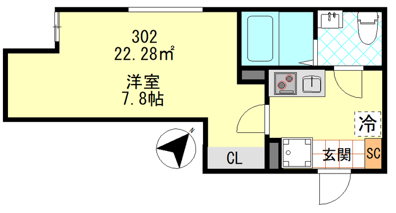 PUERTA東門前の間取り