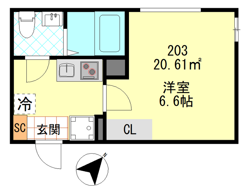 PUERTA東門前の間取り