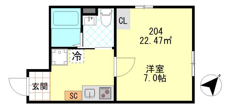 PUERTA東門前の間取り