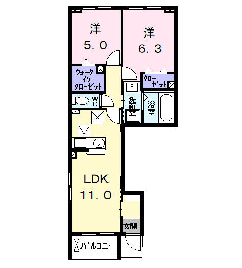 エスポワール プランタンの間取り