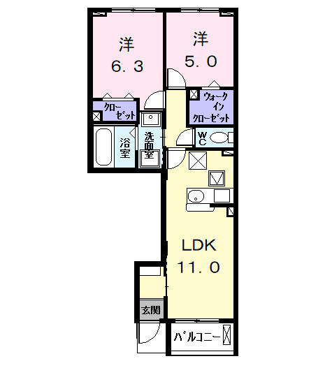 エスポワール プランタンの間取り