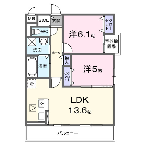 レジリエントの間取り