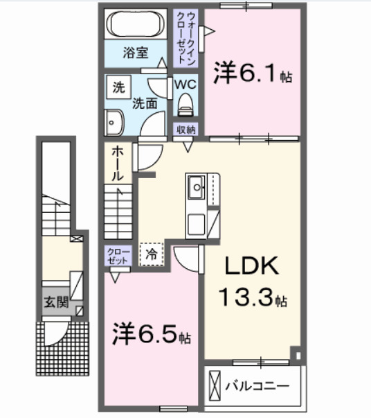 西八幡アパート（０２７９２２３０１）の間取り