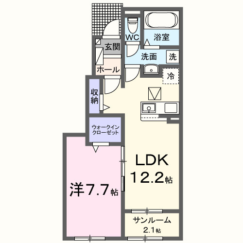 北斗ハイツⅡ・Nの間取り