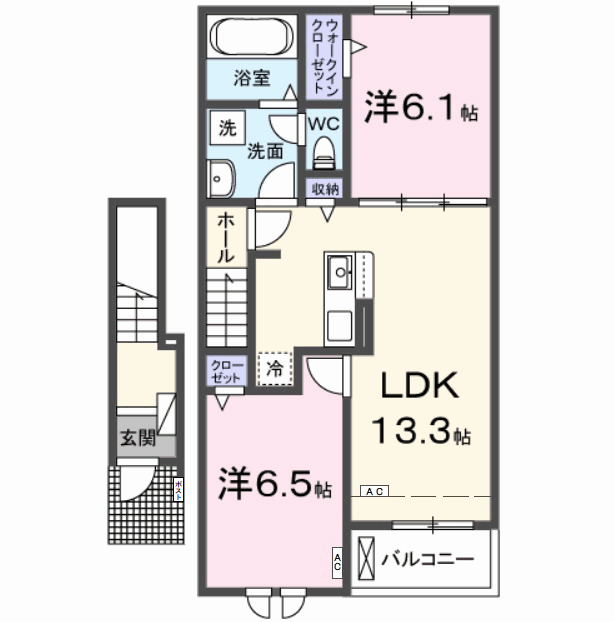 カーサ ルーチェの間取り