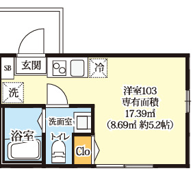 ルミナス生田の間取り