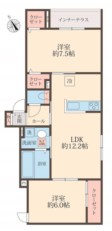 ＵＴＥＮＡ　ＴＥＲＲＡＣＥの間取り