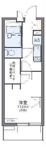 レオパレスプリマベーラ中台の間取り