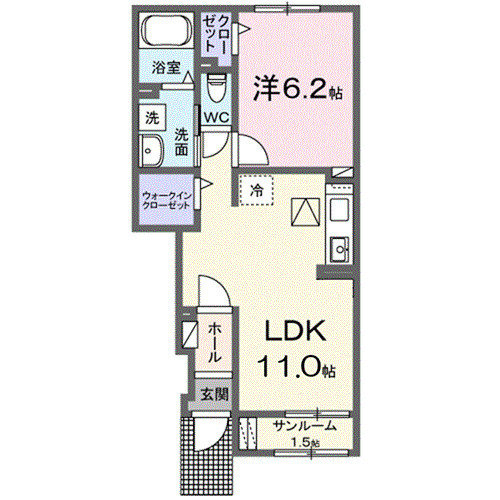 イリーデⅢの間取り
