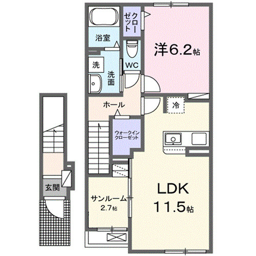 イリーデⅢの間取り