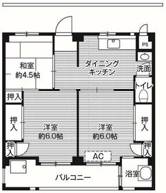 ビレッジハウス栗ヶ沢5号棟の間取り
