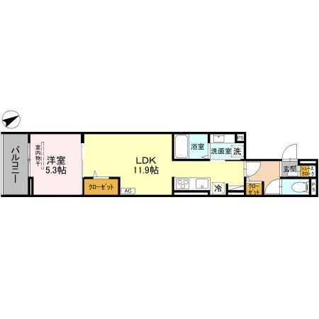 (仮称)D-ROOM中町PJ Ⅲの間取り