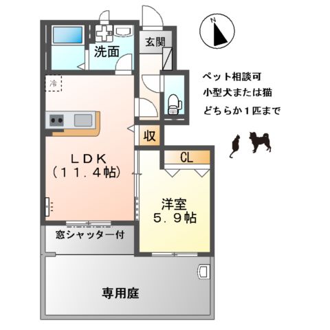 リバティ コートの間取り