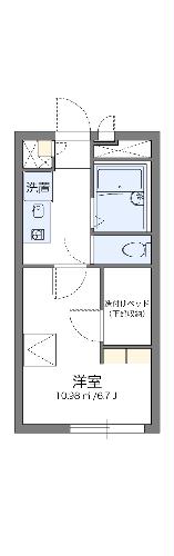 レオパレスクロスウィステリアの間取り