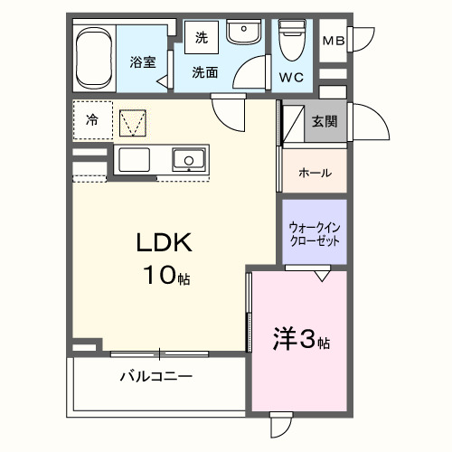 メモワール庭窪の間取り
