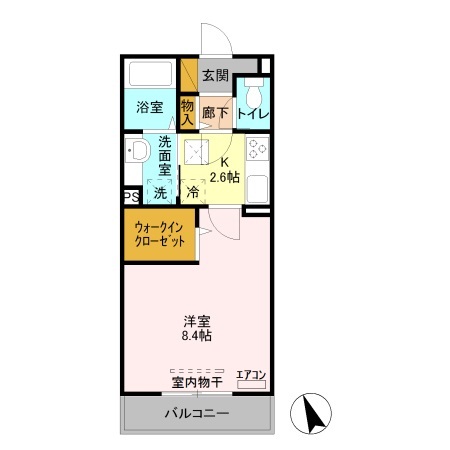 ラフィーネHaseの間取り