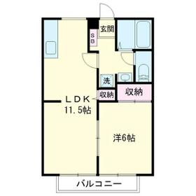 インターハイツAの間取り