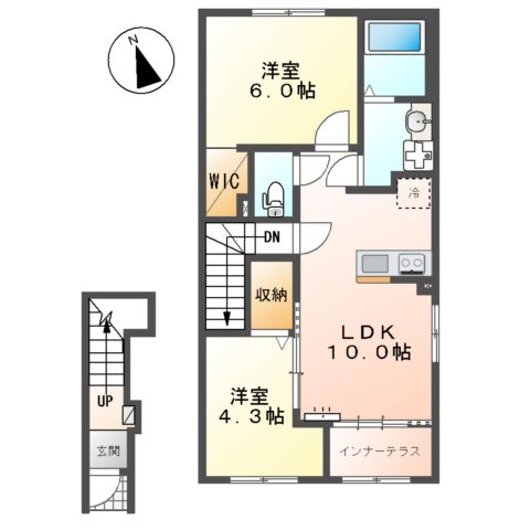 (仮称)市原市青柳新築アパート②(米本運送有限会社)様の間取り