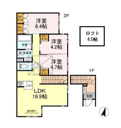 アミティエ久が原の間取り