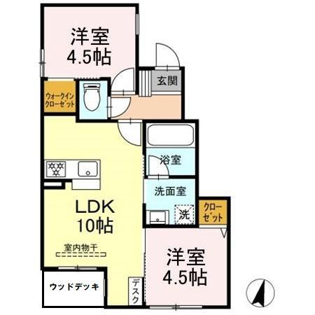 フェリシア久が原の間取り