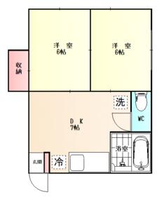 ハイツ林Ｂの間取り