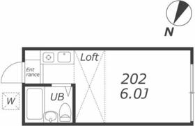 AP46 ペアパレス宮の坂202(宮の坂/経堂)の間取り