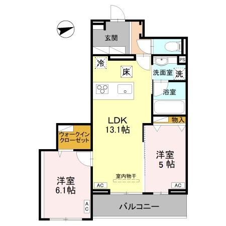 RESIDENCE KAZE 桜の間取り