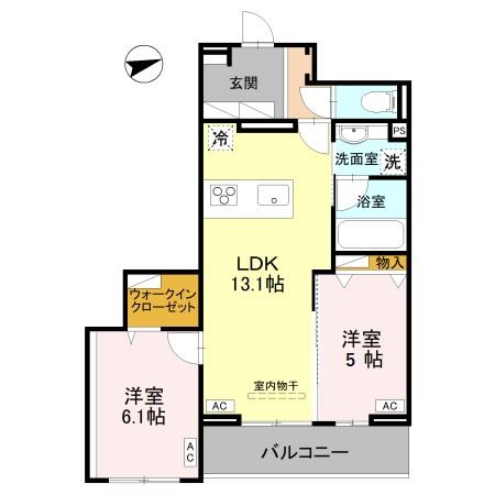RESIDENCE KAZE 桜の間取り