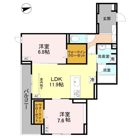 ＲＥＳＩＤＥＮＣＥ ＫＡＺＥ　桜の間取り