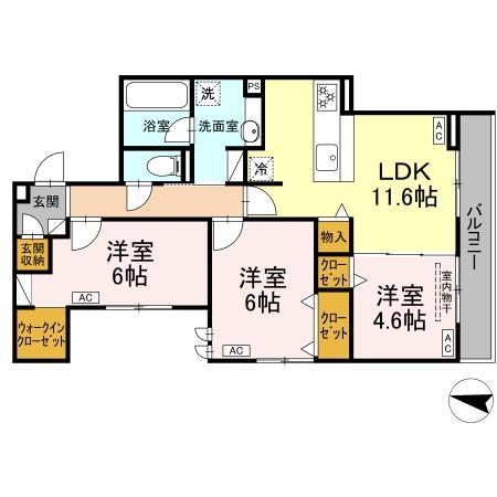 (仮称)D-ROOM長泉町桜提分譲賃貸PJの間取り