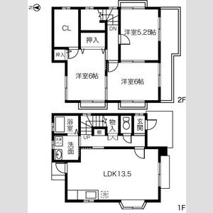 毛受・小関一戸建の間取り