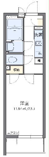 クレイノ城山Ⅲの間取り
